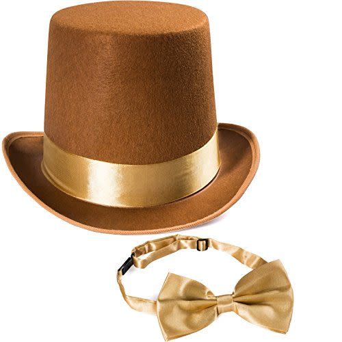 12) Brown Top Hat & Bow Tie