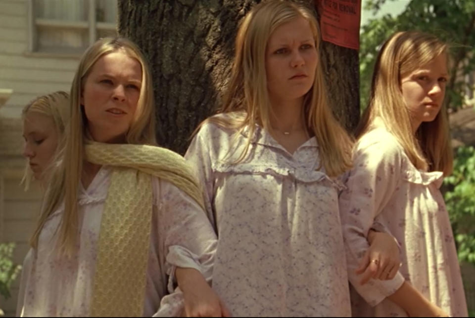 The Virgin Suicides , starring Josh Hartnett and Kirsten Dunst, 1999