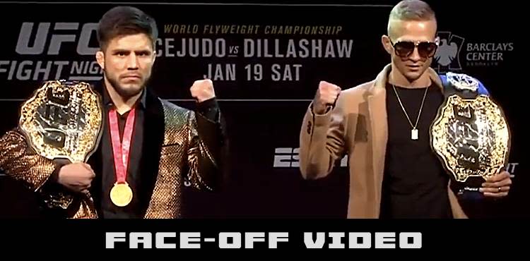 UFC Brooklyn Cejudo vs Dillashaw belts