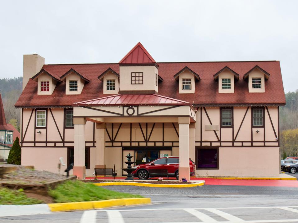 A Baymont hotel with Bavarian-style wooden trim, Alison Datko, "I visited a small mountain town in Georgia, where the German-inspired architecture made me feel transported to Europe."