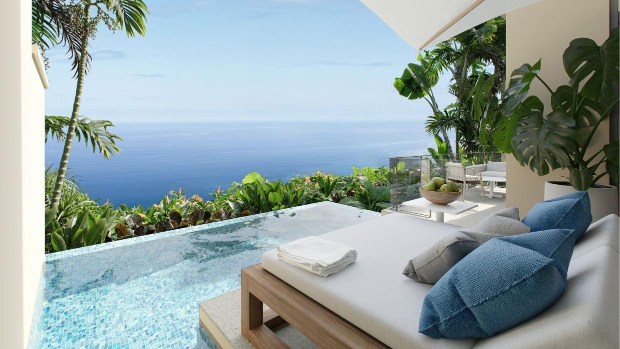 Ocean view pool suite at Six Senses La Sagesse in St. Davids Grenada