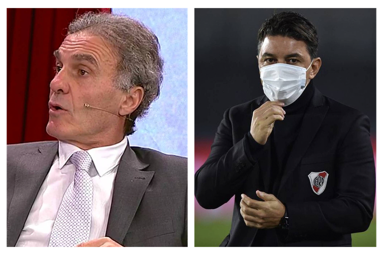 Oscar Ruggeri y Marcelo Gallardo