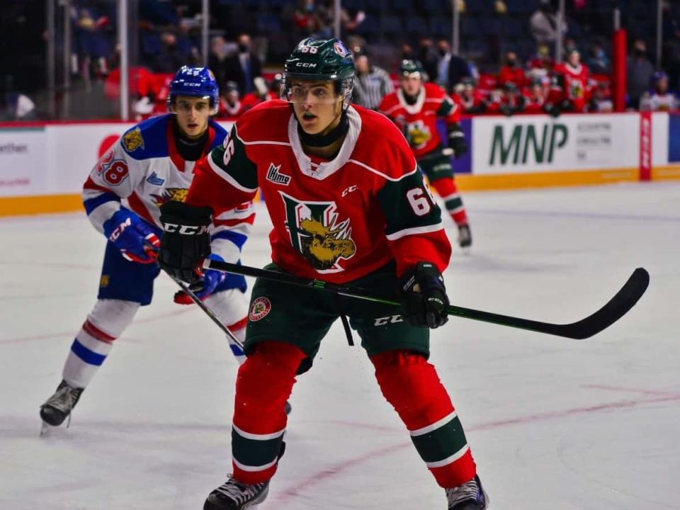 Halifax Mooseheads forward Zachary L'Heureux was drafted by the NHL's Nashville Predators in 2021.  (David Chan/Halifax Mooseheads - image credit)