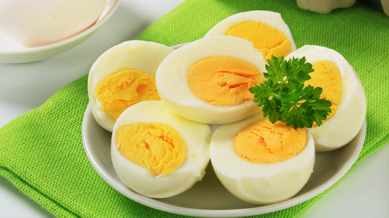 Hard boiled eggs