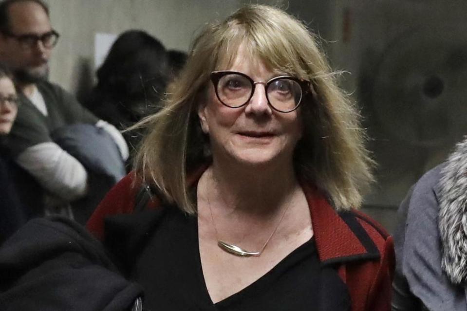 Psychologist Elizabeth Loftus leaves a New York court after testifying in Harvey Weinstein's trial in February 2020 (AP Photo/Richard Drew)