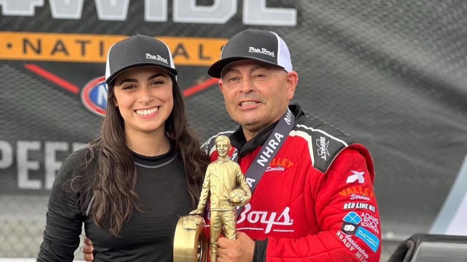 jasmine and mike salinas scrappers racing nhra