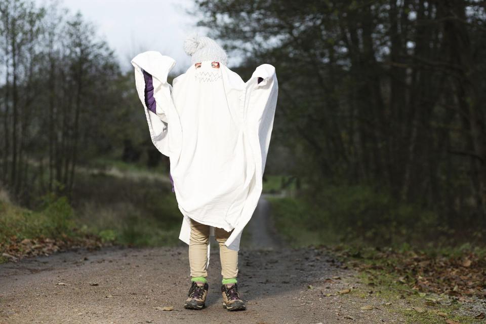 Ancient people wore Halloween costumes to scare off ghosts.