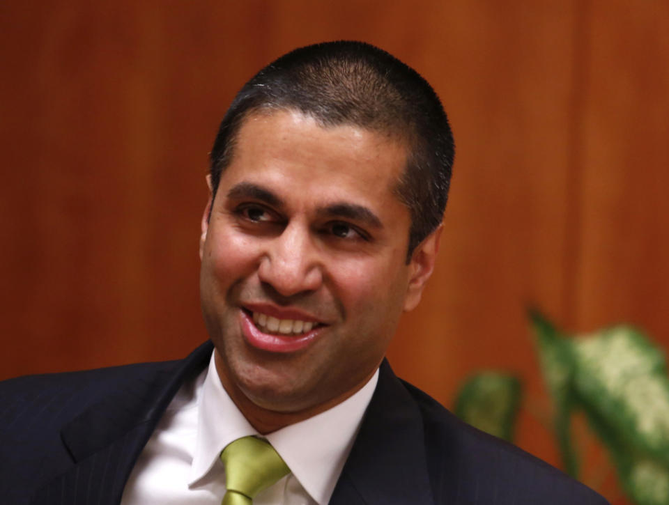 The alleged sender of death threats said he was upset about network neutrality rules Pai reversed.