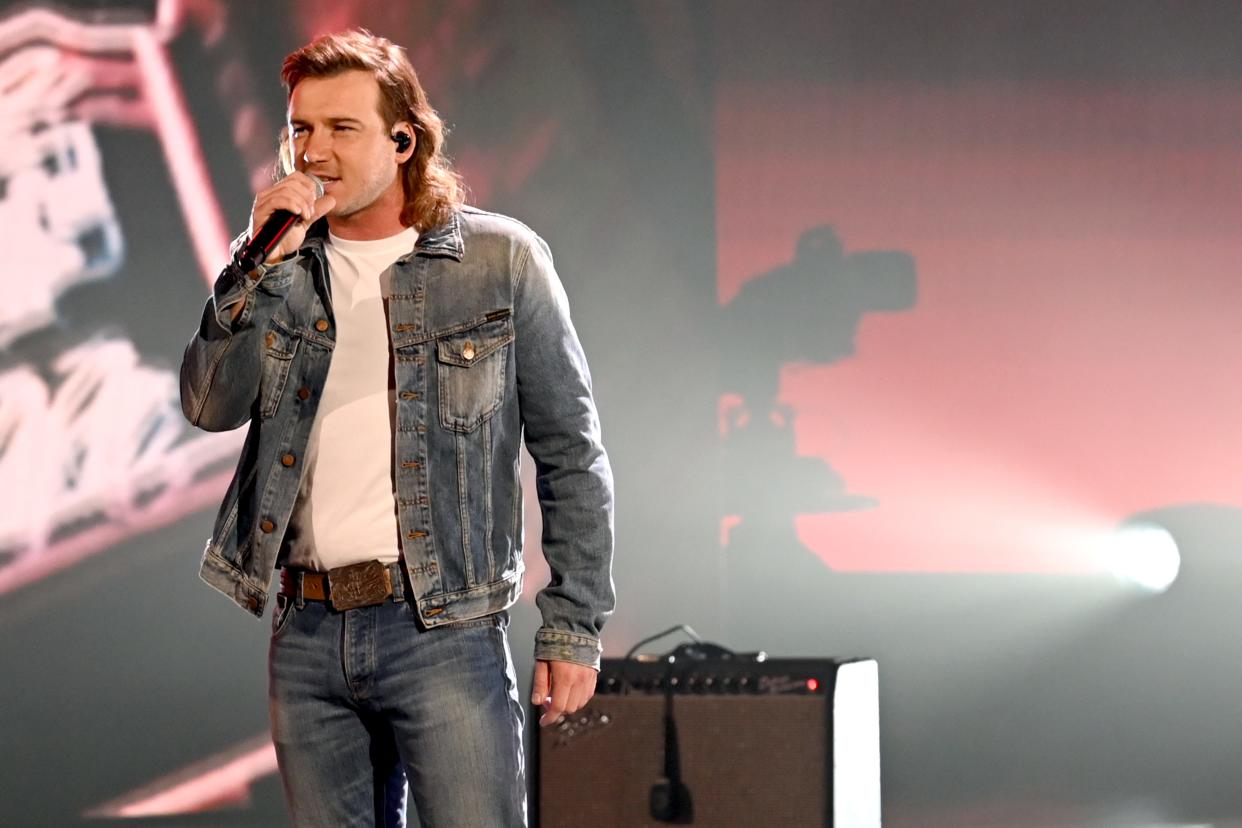 Morgan Wallen performs onstage during the 55th Academy of Country Music Awards at the Grand Ole Opry on September 13, 2020 in Nashville, Tennessee. The 55th Academy of Country Music Awards is on September 16, 2020 with some live and some prerecorded segments.