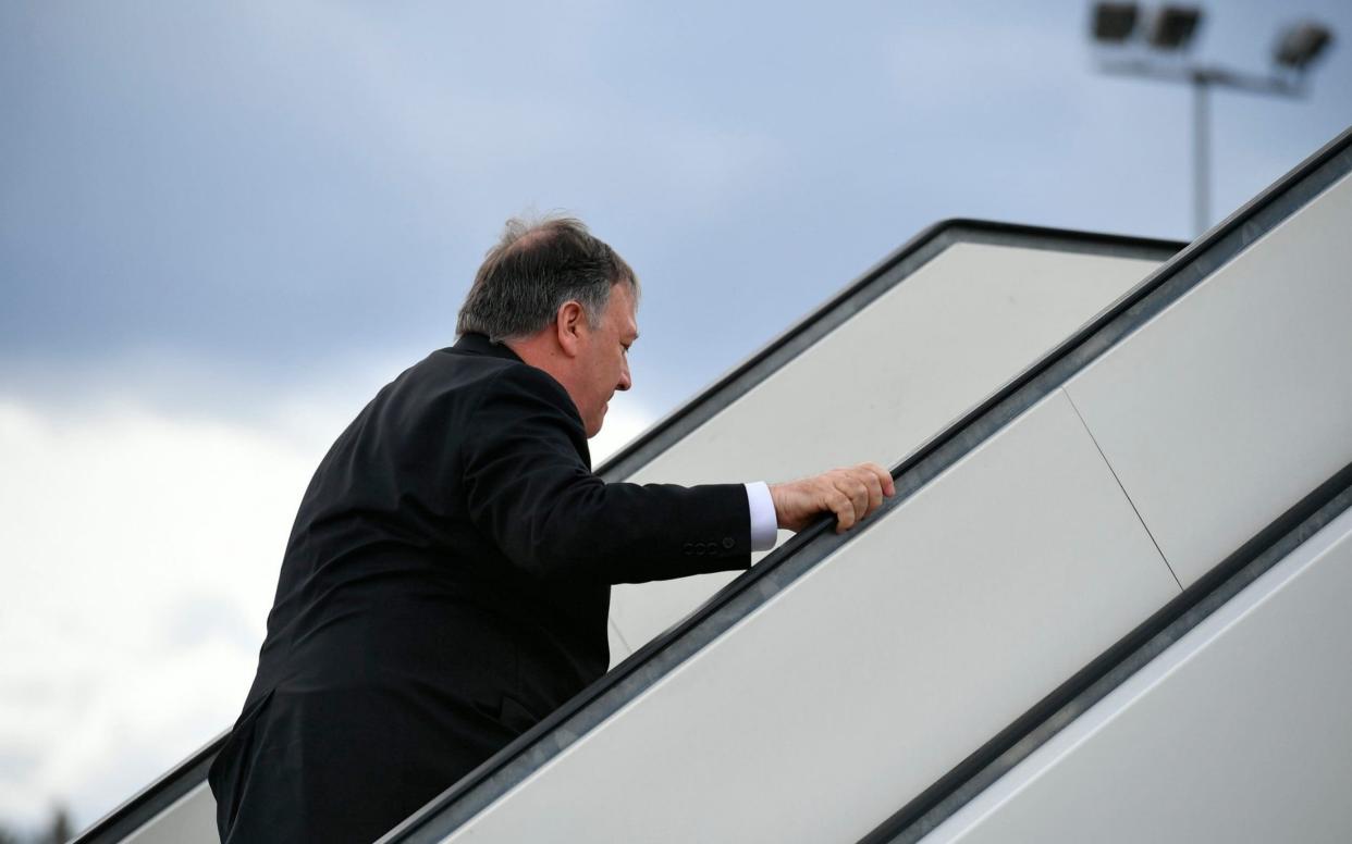 Mike Pompeo's Europe trip was altered abruptly - AFP Pool