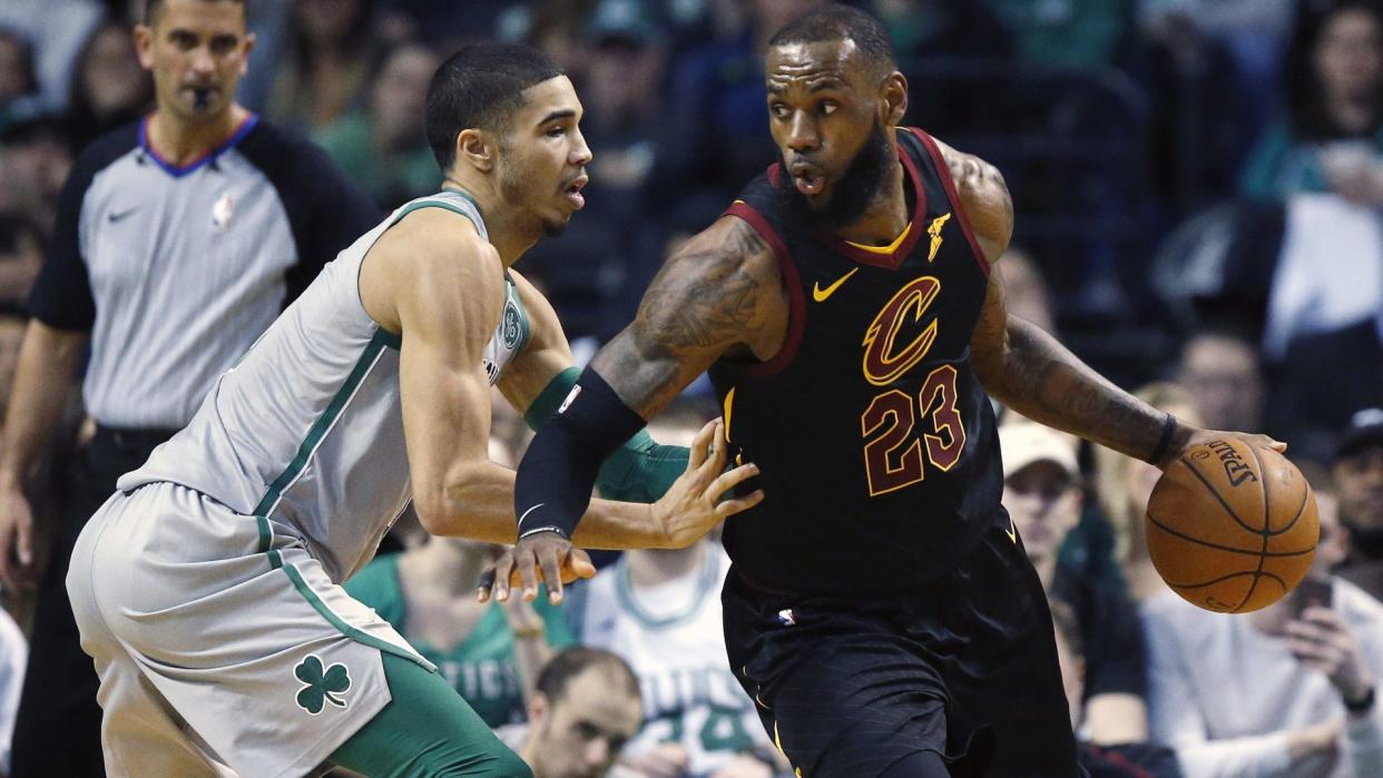 Jayson Tatum enfrentará a LeBron James en las Finales de la Conferencia del Este. Foto: NBC Sports