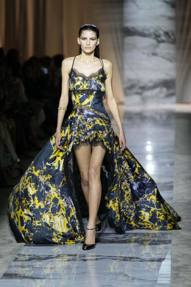 Fendi clothing - Street style outfit during Milan Fashion Week Stock Photo