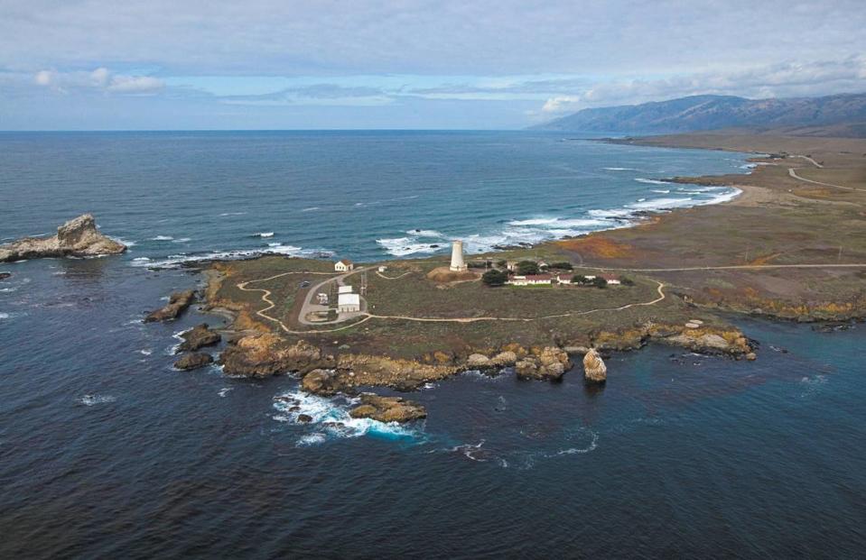 The Piedras Blancas Light Station in a 2008 aerial photo. Joe Johnston/jjohnston@thetribunenews.com