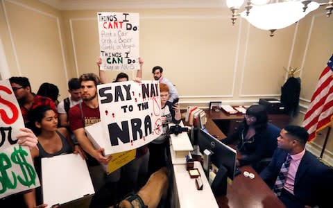 NRA Florida Parkland shooting sues - Credit: AP/ Gerald Herber