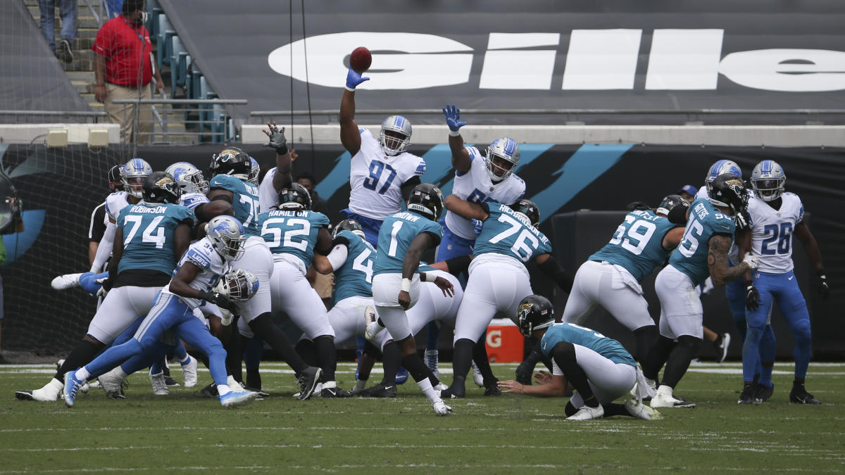 Jon Brown, Jaguars kicker, converts first field goal attempt in career