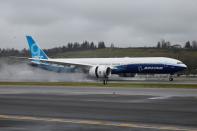 Boeing stages the first flight of its 777X plane in Seattle