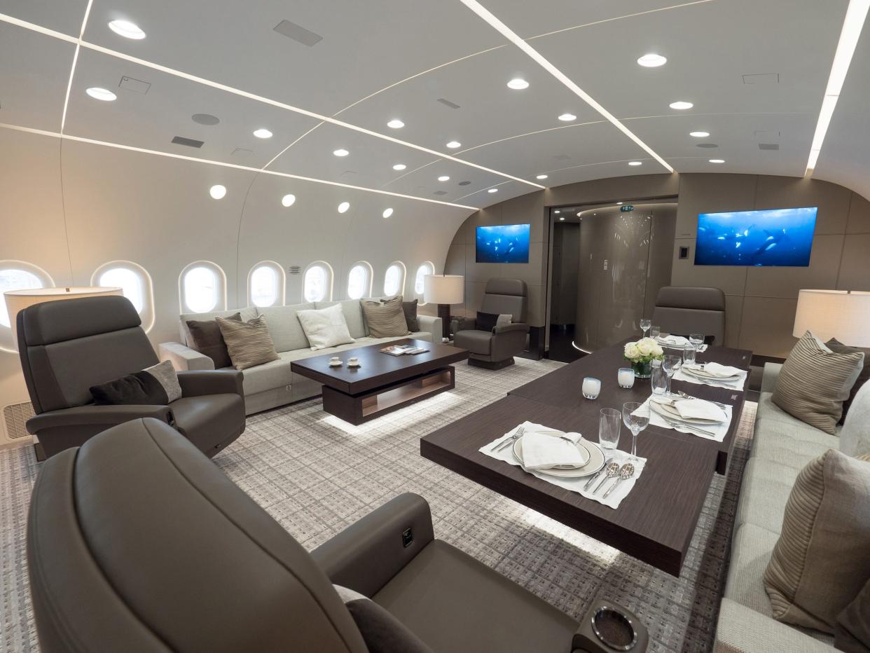 Inside Kestrel's BBJ 787.