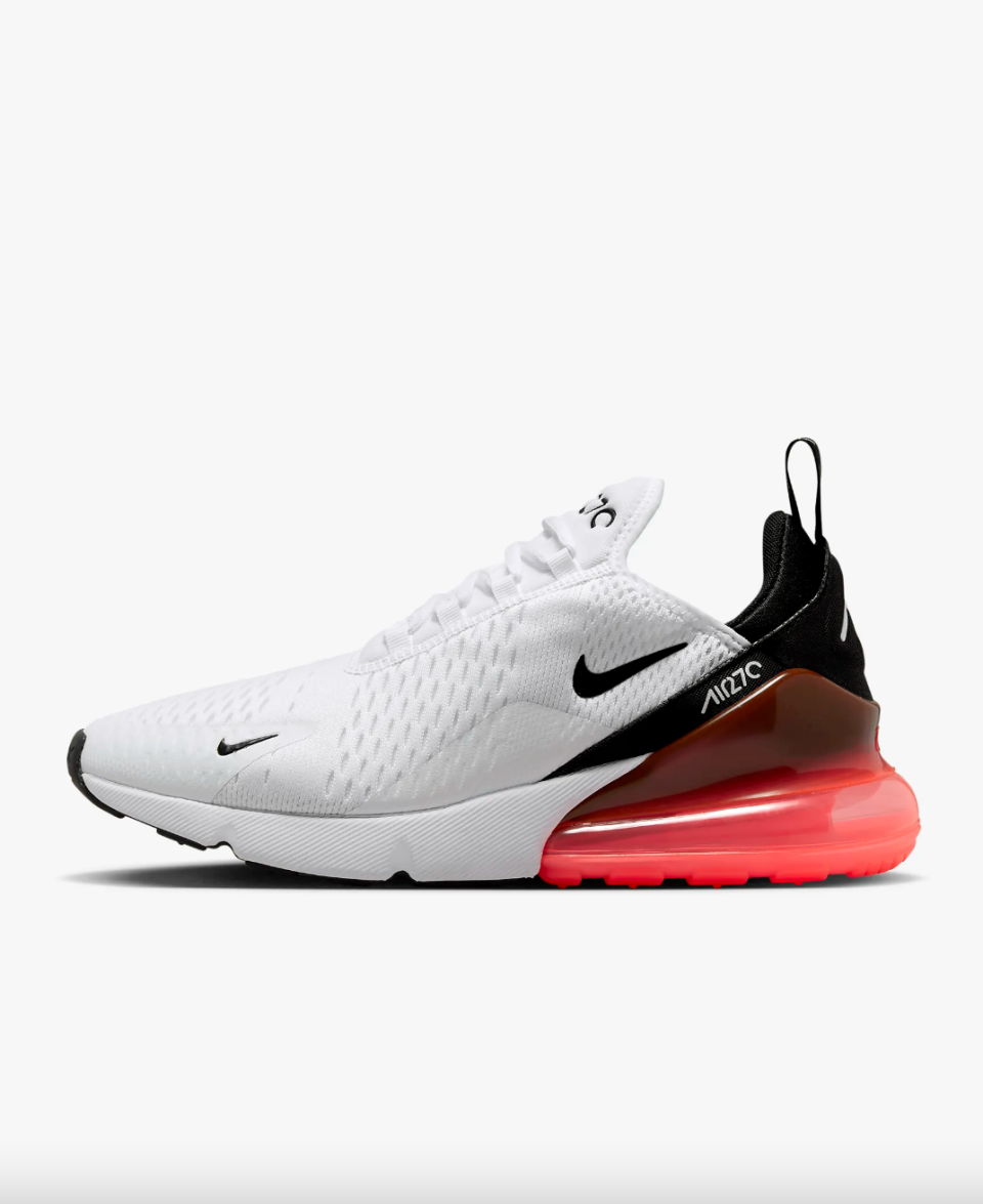 <p><a href="https://go.redirectingat.com?id=74968X1596630&url=https%3A%2F%2Fwww.nike.com%2Ft%2Fair-max-270-shoes-KkLcGR%2FFD0283-100&sref=https%3A%2F%2F" rel="nofollow noopener" target="_blank" data-ylk="slk:Shop Now;elm:context_link;itc:0;sec:content-canvas" class="link ">Shop Now</a></p><p>Air Max 270 Sneakers</p><p>nike.com</p><p>$89.98</p><span class="copyright">Nike</span>