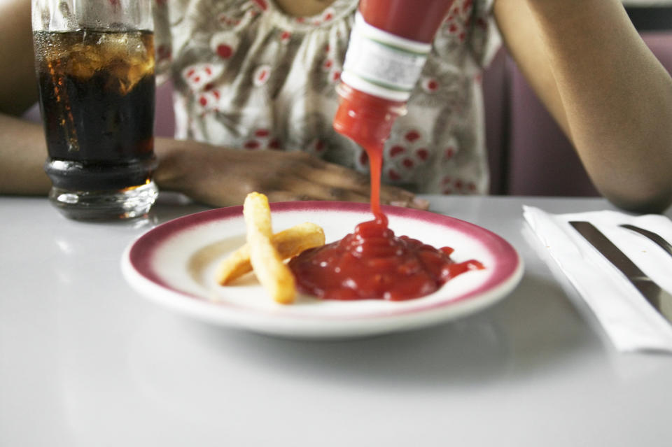 Yep, ketchup is Chinese in origin and it <a href="http://www.slate.com/articles/life/food/2012/05/ketchup_s_chinese_origins_how_it_evolved_from_fish_sauce_to_today_s_tomato_condiment.html" target="_blank">actually started off as fish sauce</a>. British soldiers had a taste of it when overseas and began exporting it back home. It wasn't until the 19th century when people began adding tomatoes. Eventually the anchovies were taken out of the adopted recipe and ketchup as we know it was born.