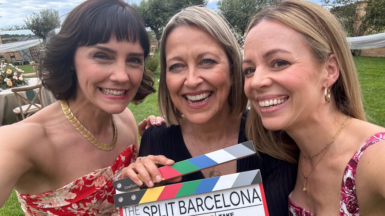  Nicola Walker, Annabel Scholey, Fiona Button, in the set of The Split special episodes . 