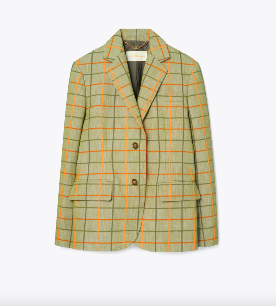 10) Plaid Blazer