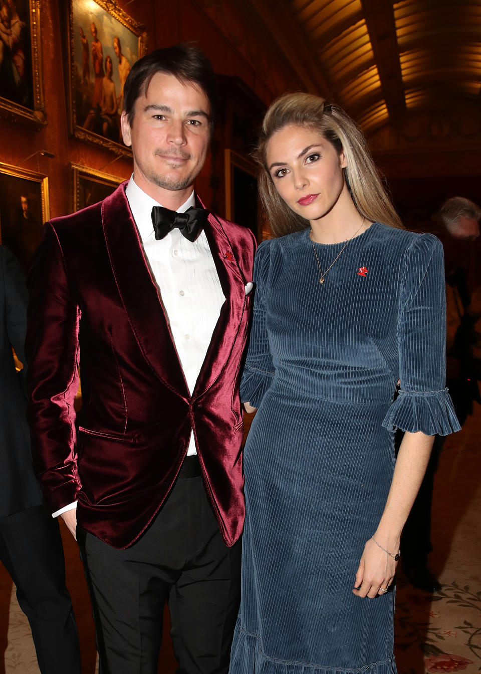 Josh Hartnett and Tamsin Egerton attend a dinner to celebrate The Prince's Trust, hosted by Prince Charles, Prince of Wales at Buckingham Palace on March 12, 2019 in London, England. (Photo by Chris Jackson - WPA Pool/Getty Images)