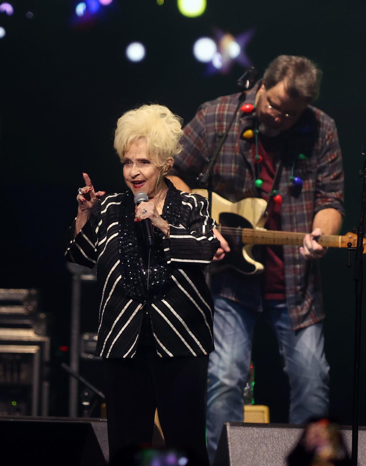 Brenda Lee performs during the All for the Hall concert benefitting the Country Music Hall of Fame held at Bridgestone Arena Tuesday, Dec. 5, 2023.