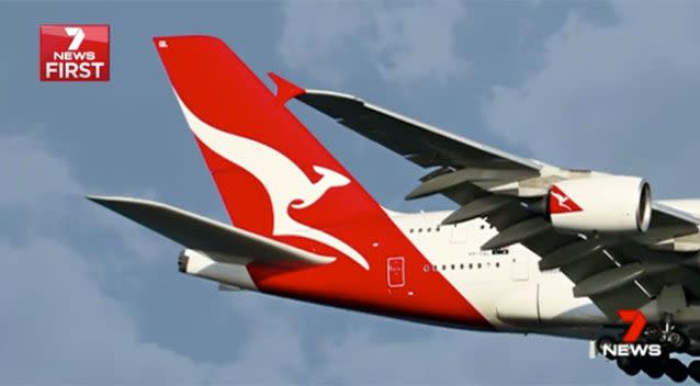 A court is set to decide on the quality of a Qantas meal served on the flight to Sydney last year. Picture: 7 News