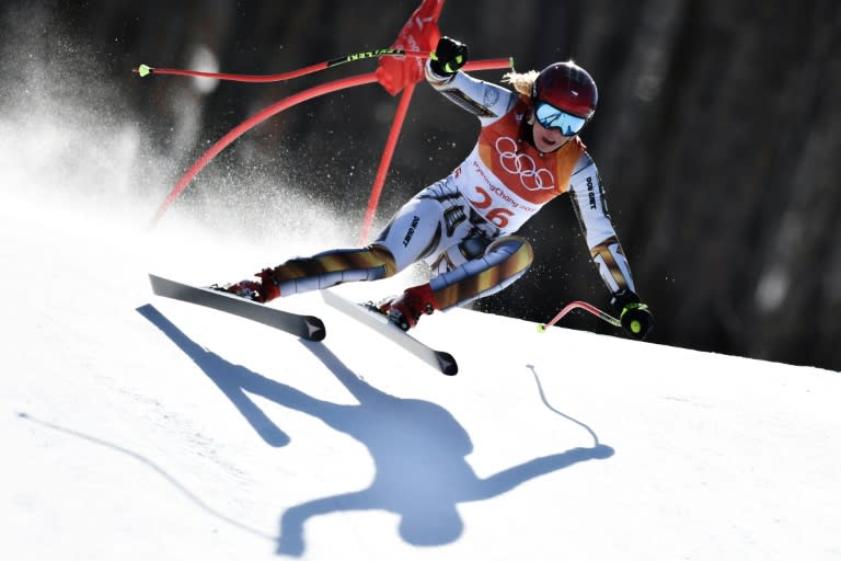 Czech snowboarder Ester Ledecka skies to victory in the women's Super-G at the Pyeongchang 2018 Winter Olympic Games on Saturday