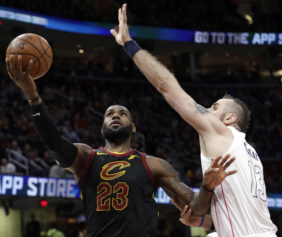 LeBron James is using a period in his career when most great ones make their fans wince to instead give them more reasons to be mesmerized. (AP Photo)