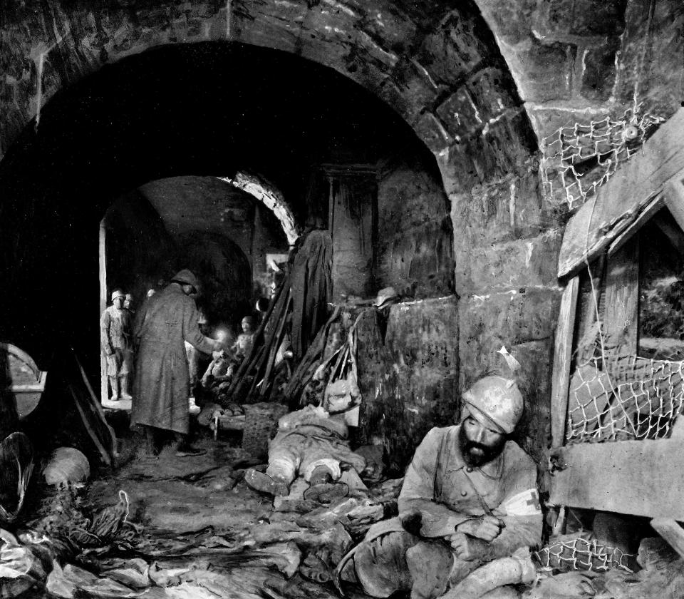 World War I casualties in Meuse, France, in 1916.