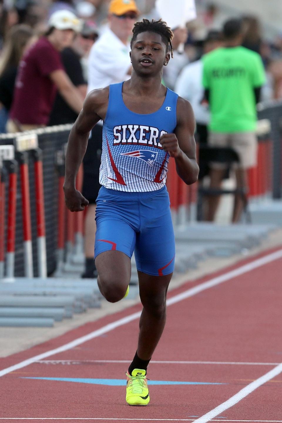 Independence's A.J. Jordan won the 100 and 200 in the Division I, district 2 meet.