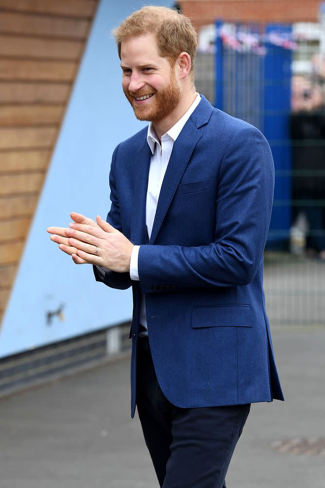 Prince Harry Gets an Adorable Welcome from Young Students