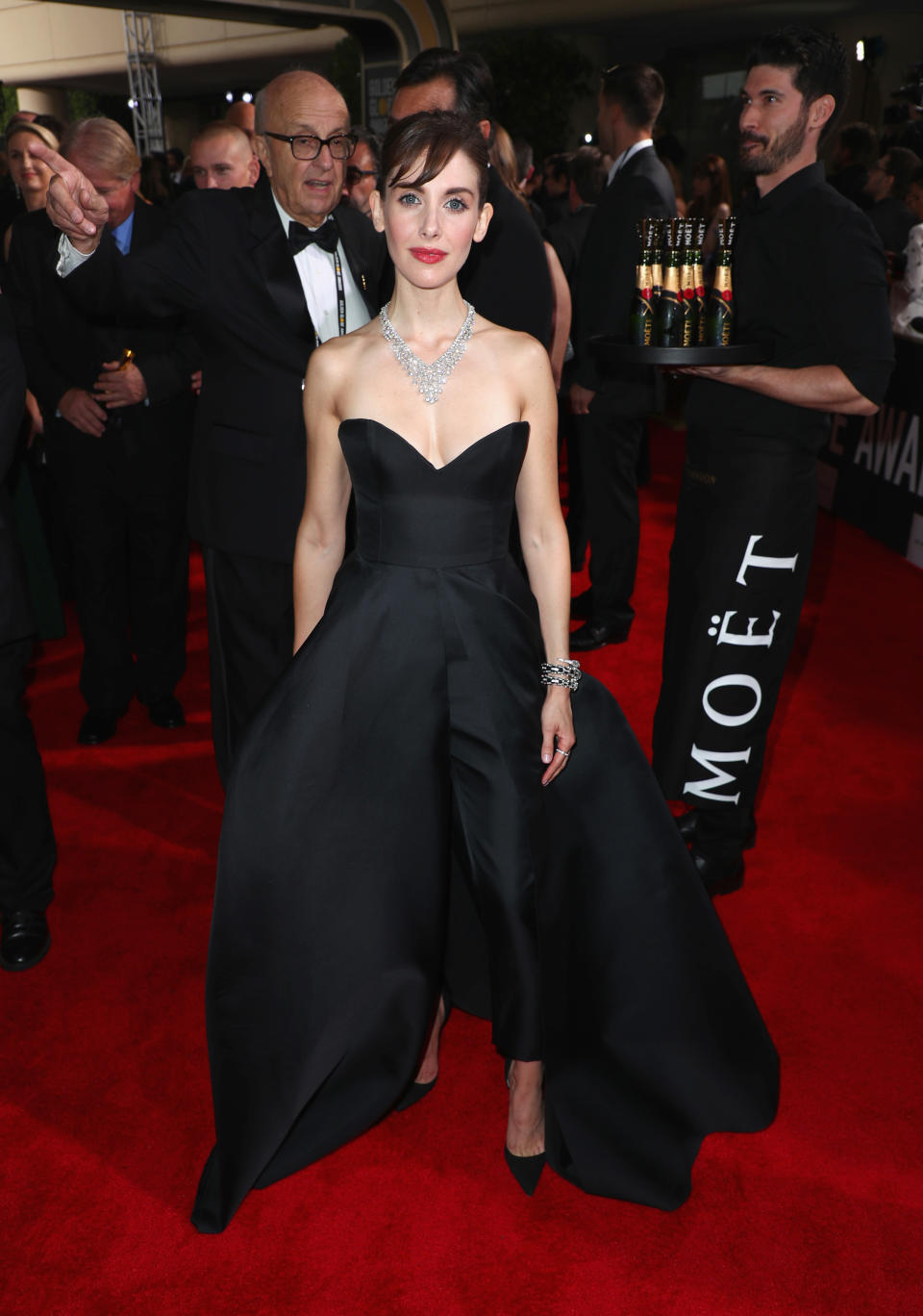 Timing is everything for Alison Brie. (Photo: Joe Scarnici/Getty Images for Moet & Chandon)