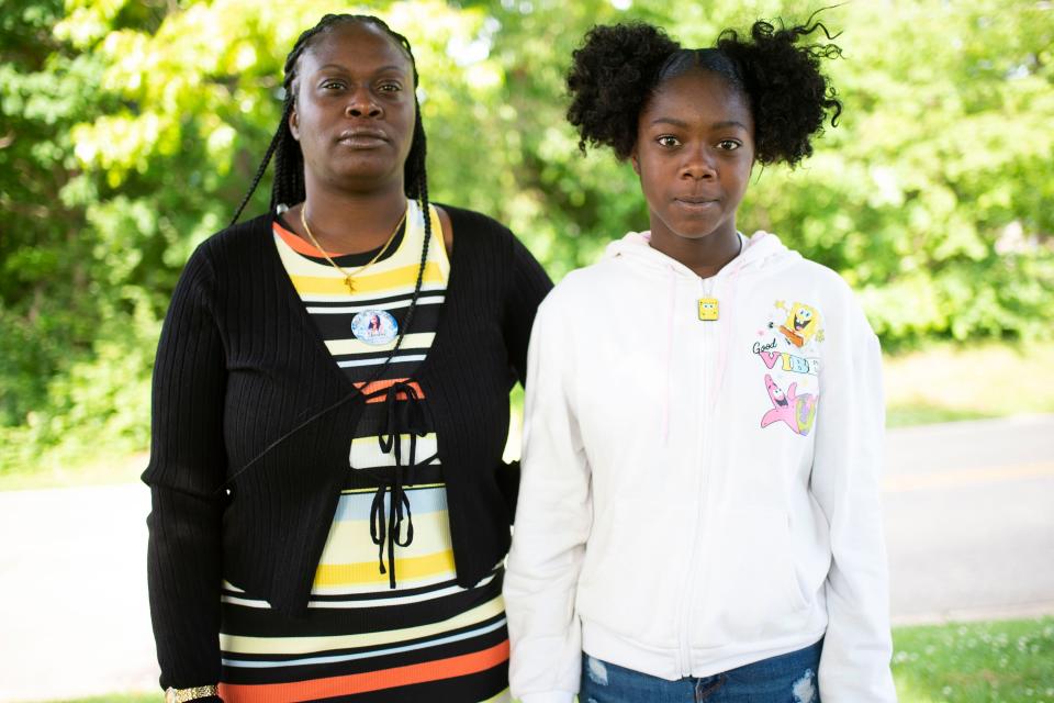 Ariel Jones and her daughter Promise, 13.