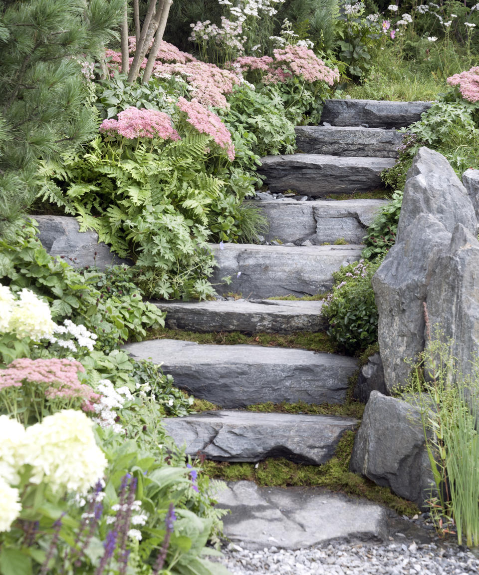 3. Add to existing stone steps and walls