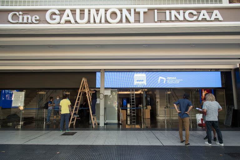 El Gaumont, en una imagen de marzo de 2021, cuando se trabajaba en mejoras para su reapertura