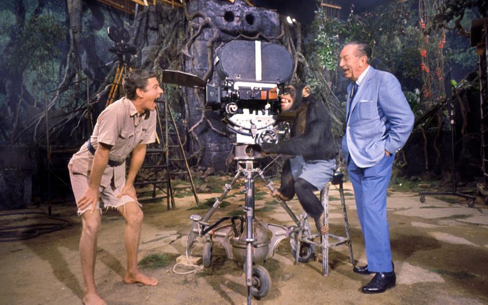 Dick Van Dyke and Walt Disney in 1962 - Getty