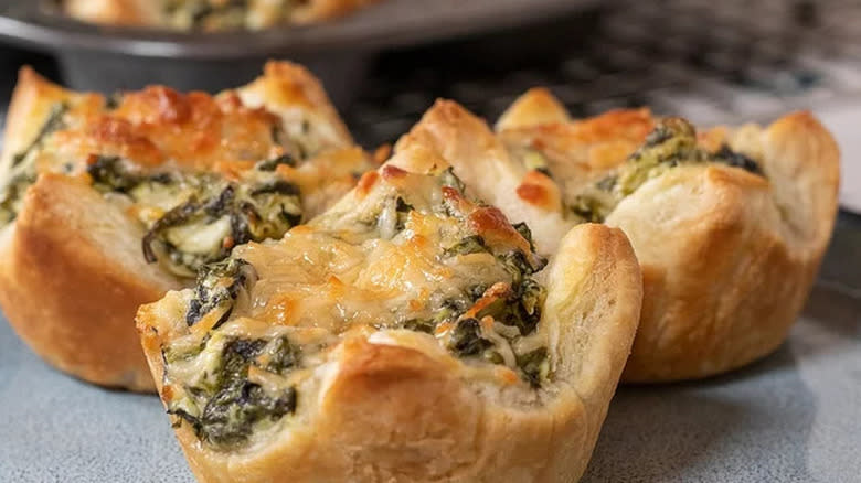 Spinach artichoke bites