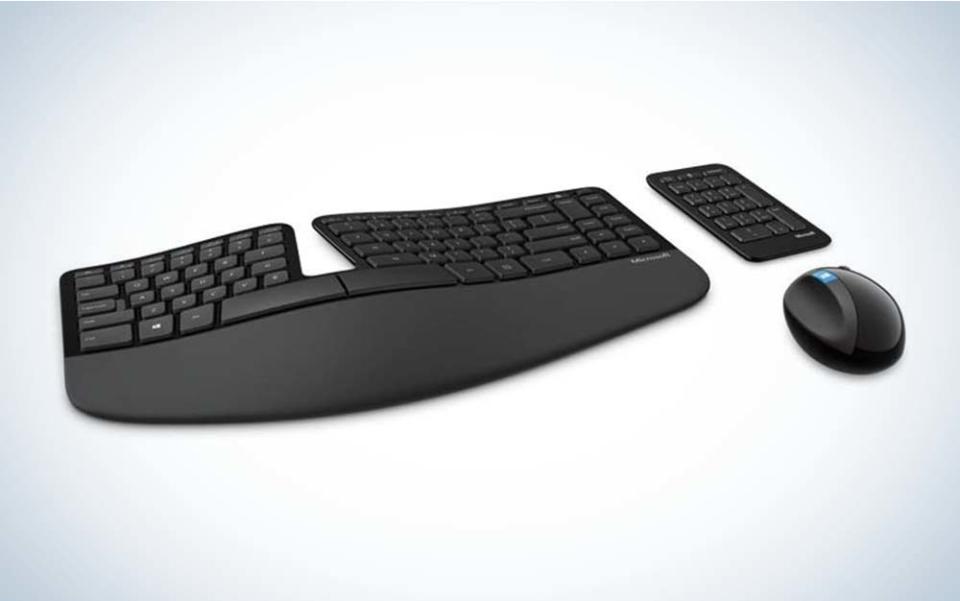 The Microsoft Sculpt Ergonomic Wireless Desktop is the best ergonomic mouse and keyboard combo. 