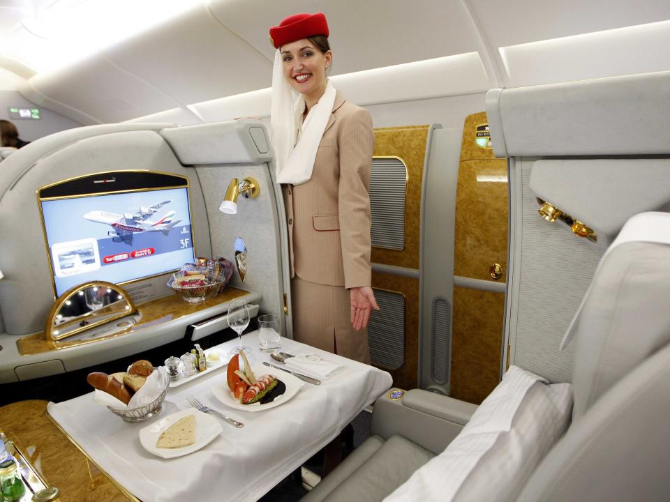 Emirates Airline's Airbus A380 seat