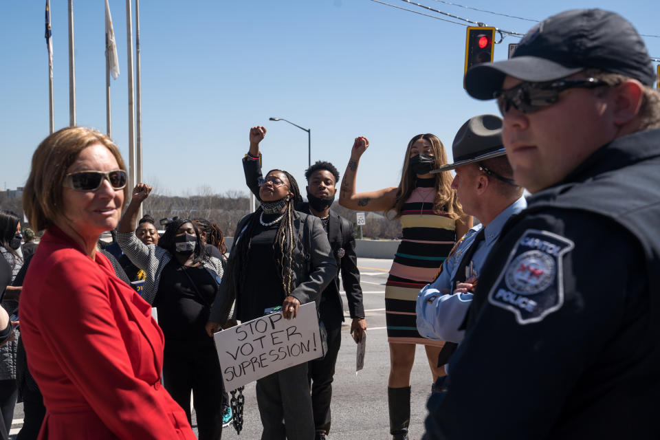 Demonstrators in Atlanta