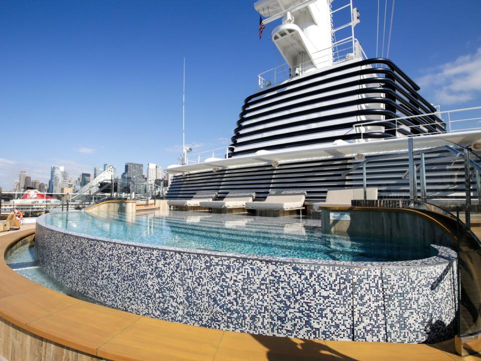 outdoor pool on Explora Journeys' Explora I cruise ship
