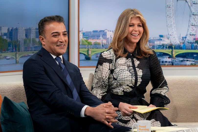 Adil Ray and Kate Garraway