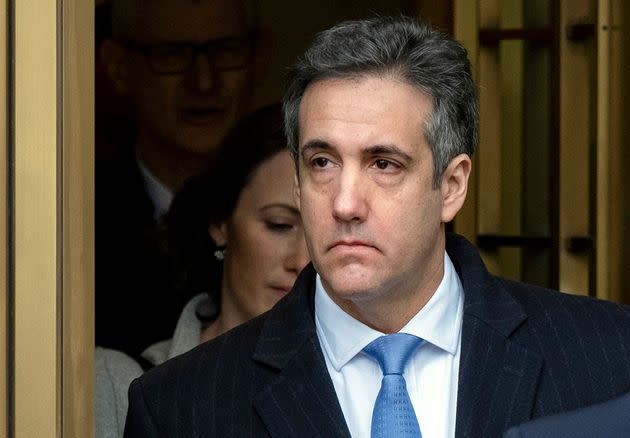 Michael Cohen, seen in 2018, accused former President Donald Trump, federal prison officials and former Attorney General William Barr of retaliating against him for writing a memoir critical of Trump.