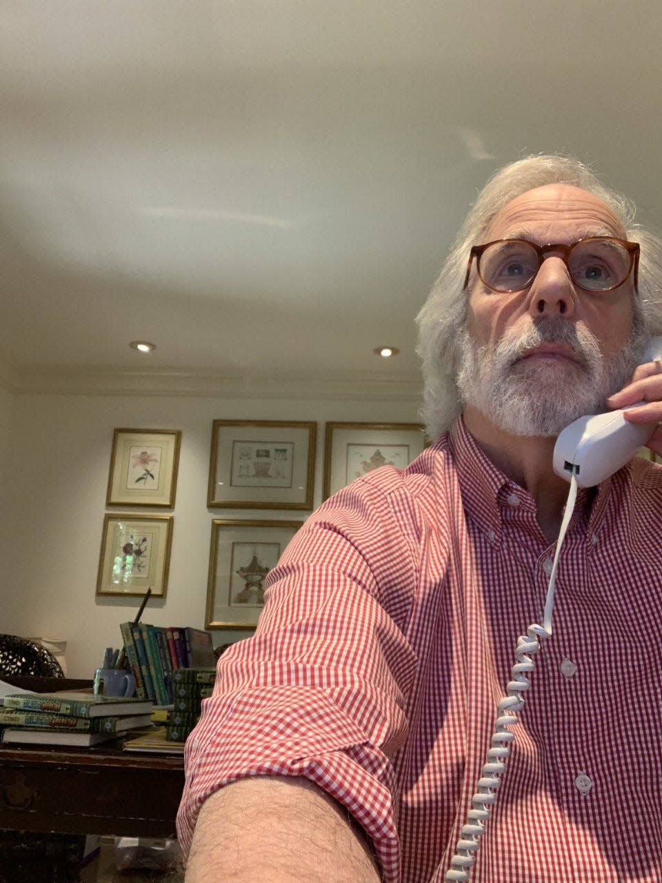 Henry Winkler in his home office in California during his quarantine.