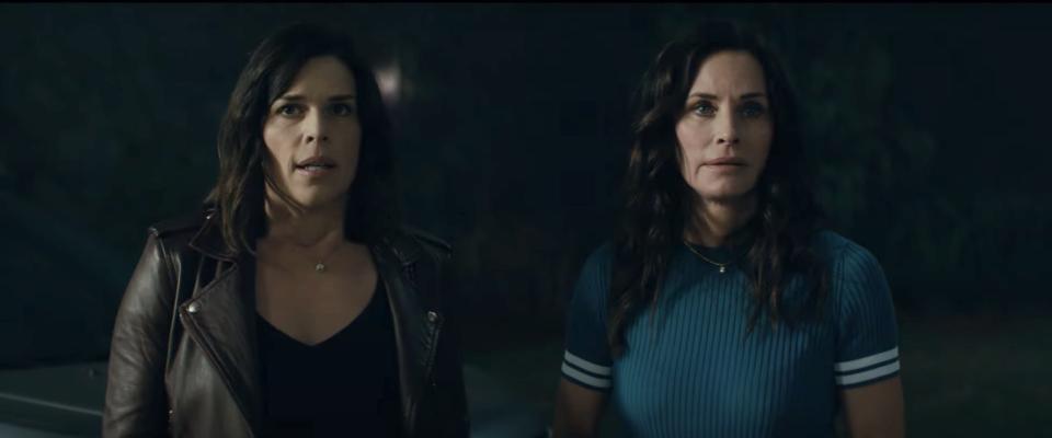 Neve Campbell and Courteney Cox in the new trailer for "Scream 5."