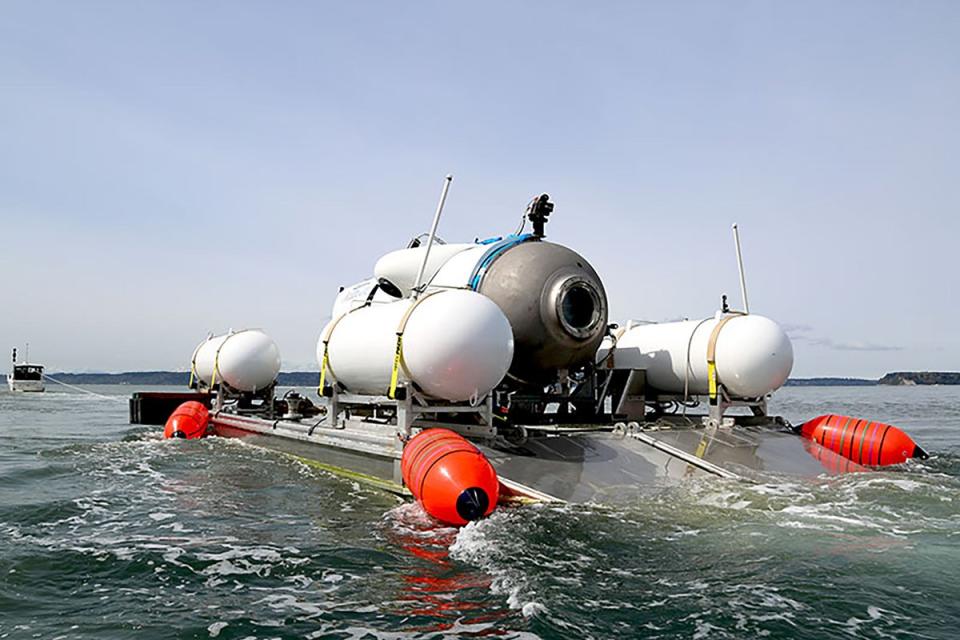 The submersible vessel named Titan (OceanGate Expeditions/PA) (PA Media)