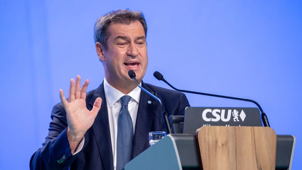 Markus Söder bleibt Parteivorsitzender der CSU.