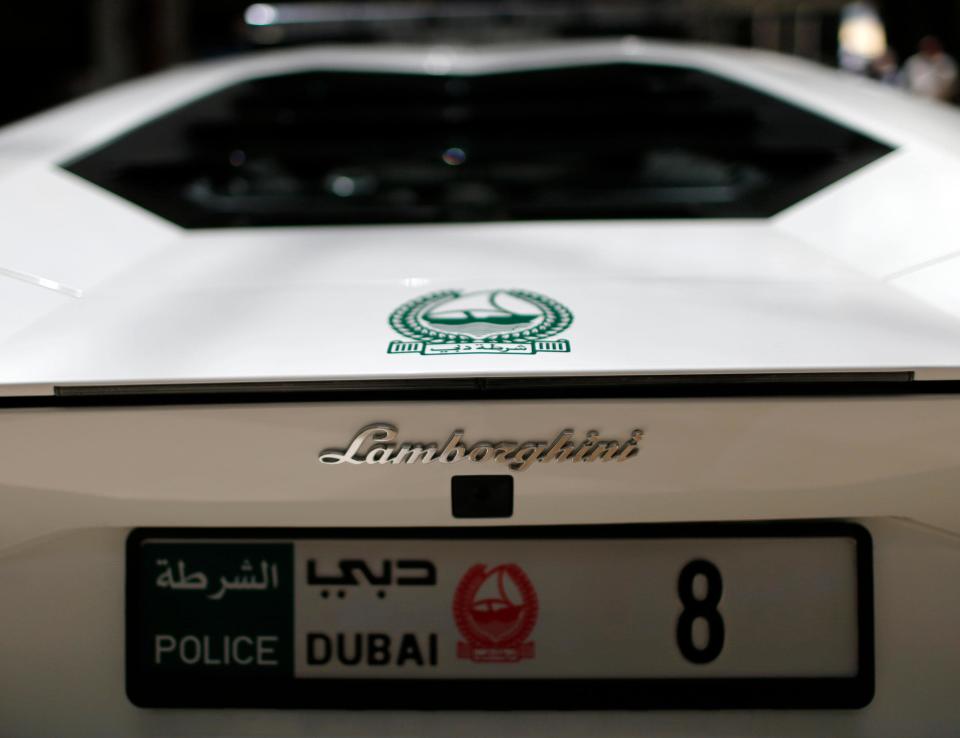 The Dubai police can go from zero-to-60 in less than three seconds - Credit: ALAMY